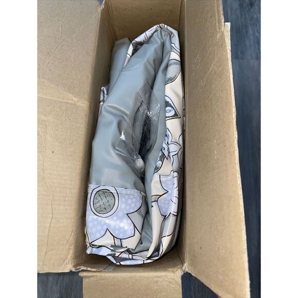 Vintage Intex Comfort Rest DESIGNER Air Bed 78”x 58” Mattress CREAM Flower RARE - Picture 5 of 12